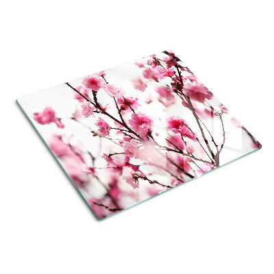 Tagliere in vetro Fiori di ciliegio in fiore