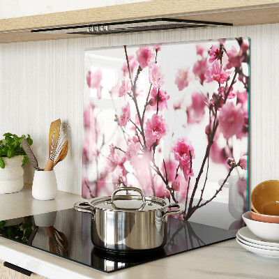 Tagliere in vetro Fiori di ciliegio in fiore