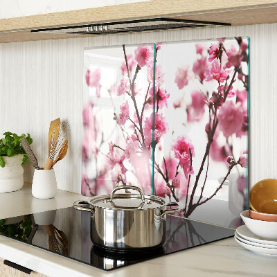 Tagliere in vetro Fiori di ciliegio in fiore