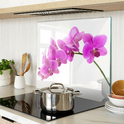 Tagliere in vetro temperato Fiori di orchidea nelle tonalità del rosa