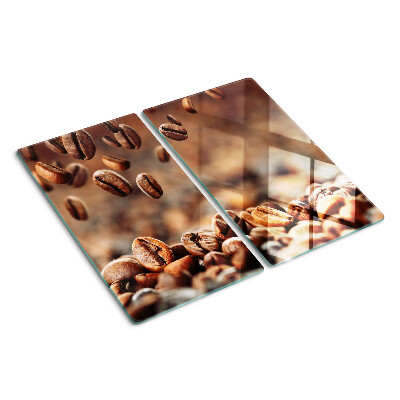 Tagliere in vetro temperato Chicchi di caffè in movimento