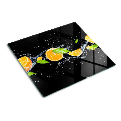 Tagliere in vetro temperato Agrumi in acqua