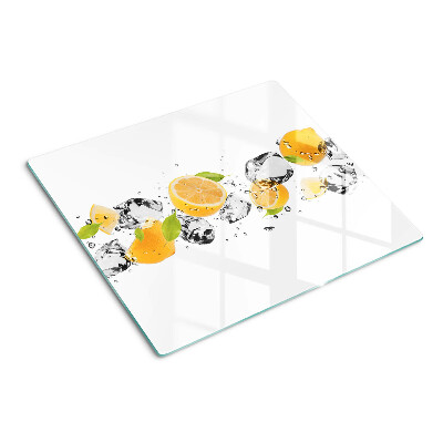Tagliere in vetro Limoni con ghiaccio