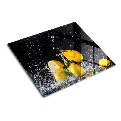 Tagliere in vetro temperato Limoni in acqua