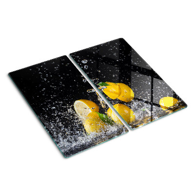 Tagliere in vetro temperato Limoni in acqua