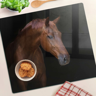 Tagliere in vetro Ritratto di un cavallo