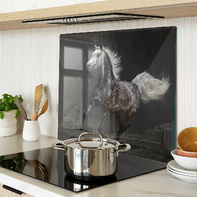 Tagliere in vetro temperato Un cavallo maculato in fuga