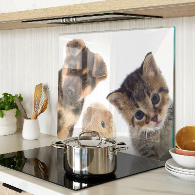 Tagliere in vetro Cani, gatti, conigli