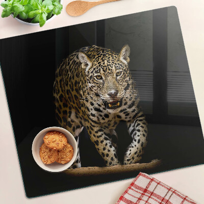Tagliere in vetro Leopardo in movimento