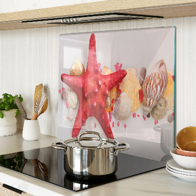 Tagliere in vetro temperato Conchiglie e stelle marine