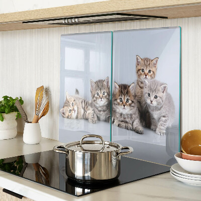 Tagliere in vetro temperato Gatti davanti alla finestra
