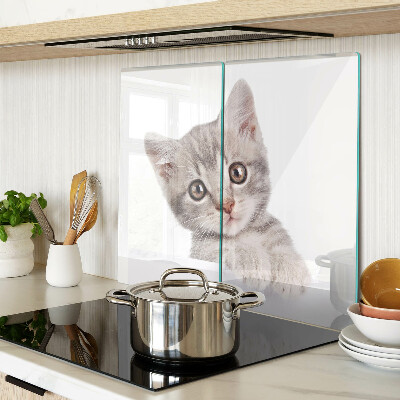 Tagliere in vetro temperato Gattino con gli occhi grandi