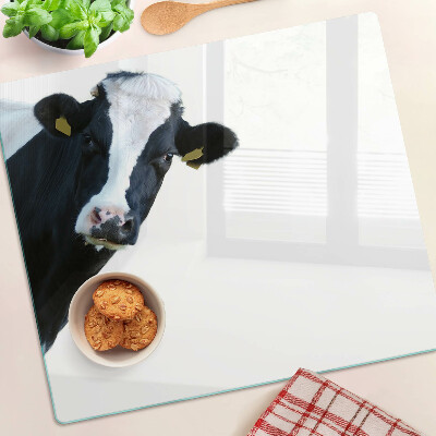 Tagliere in vetro temperato Mucca interessante
