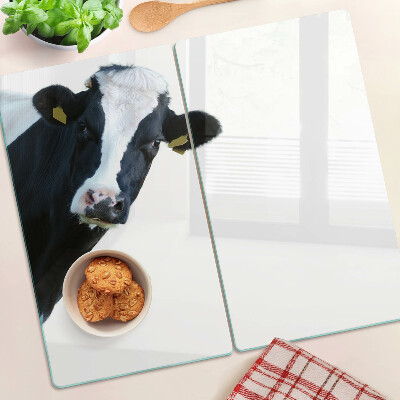Tagliere in vetro temperato Mucca interessante