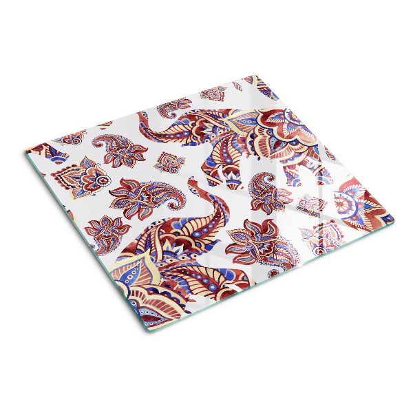 Tagliere in vetro Motivo paisley con fiori