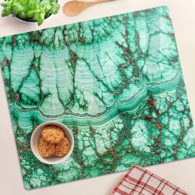 Tagliere in vetro Marmo nelle tonalità del verde