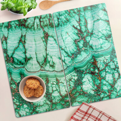 Tagliere in vetro Marmo nelle tonalità del verde