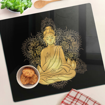 Tagliere in vetro temperato Buddha in meditazione