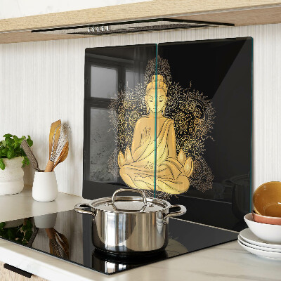 Tagliere in vetro temperato Buddha in meditazione
