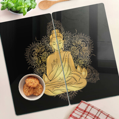 Tagliere in vetro temperato Buddha in meditazione