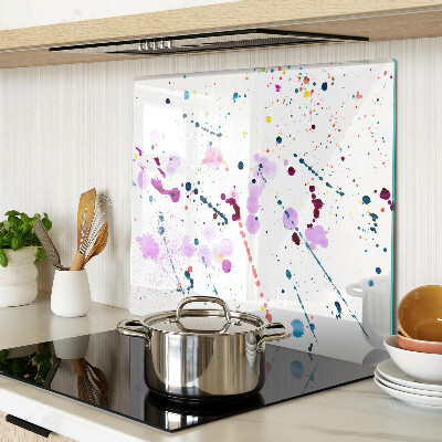 Tagliere in vetro temperato Schizzi di vernice in stile astratto