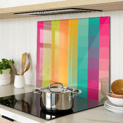 Tagliere in vetro Geometria colorata con gradiente
