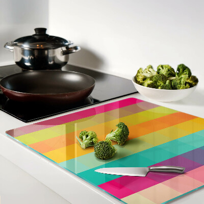 Tagliere in vetro Geometria colorata con gradiente
