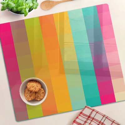 Tagliere in vetro Geometria colorata con gradiente