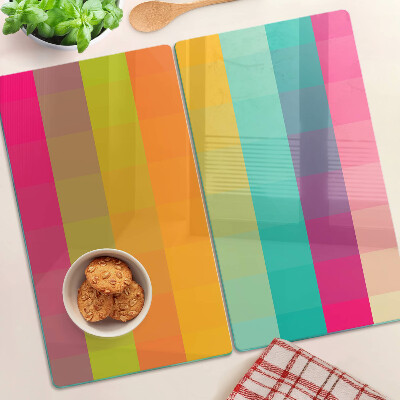Tagliere in vetro Geometria colorata con gradiente