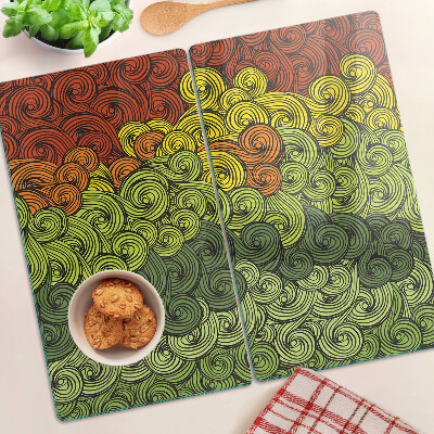 Tagliere in vetro temperato Vortici di colori