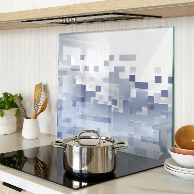 Tagliere in vetro temperato Motivi geometrici nei toni del blu