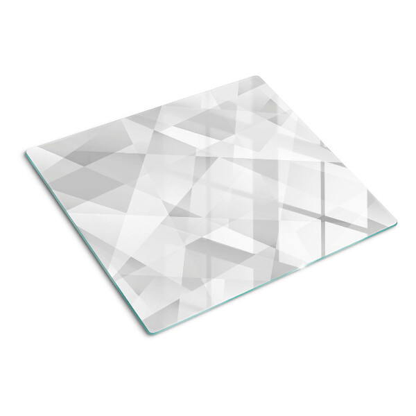 Tagliere in vetro temperato Geometria in tonalità di grigio