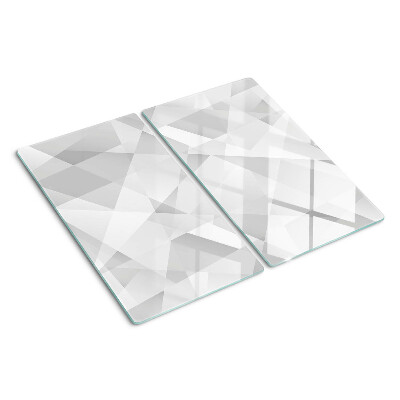 Tagliere in vetro temperato Geometria in tonalità di grigio