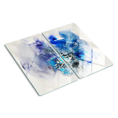 Tagliere in vetro Motivi astratti blu