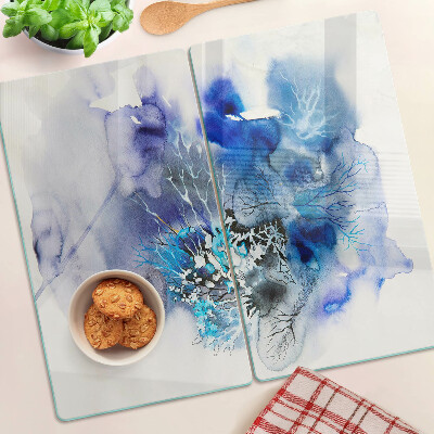 Tagliere in vetro Motivi astratti blu
