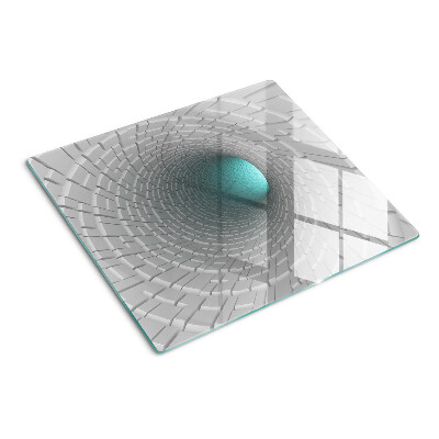 Tagliere in vetro Tunnel 3D con effetto profondità