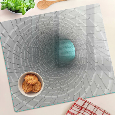 Tagliere in vetro Tunnel 3D con effetto profondità