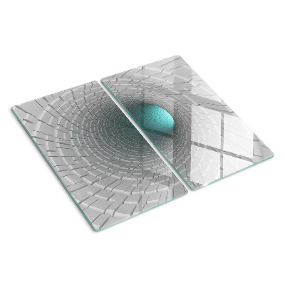 Tagliere in vetro Tunnel 3D con effetto profondità