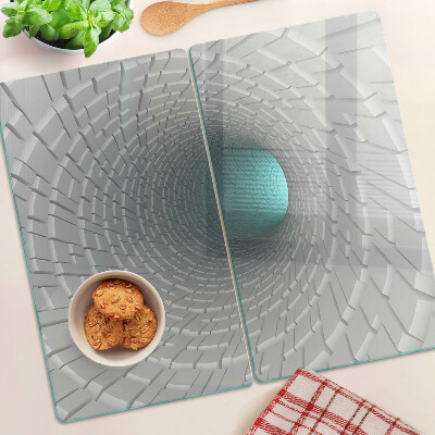 Tagliere in vetro Tunnel 3D con effetto profondità
