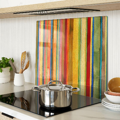 Tagliere in vetro temperato Strisce astratte colorate
