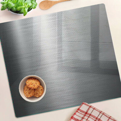 Tagliere in vetro temperato Effetto metallico in acciaio spazzolato