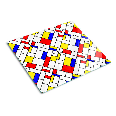 Tagliere in vetro Geometria nello stile di Mondrian