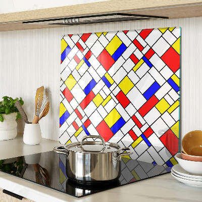 Tagliere in vetro Geometria nello stile di Mondrian