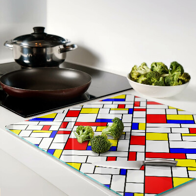 Tagliere in vetro Geometria nello stile di Mondrian