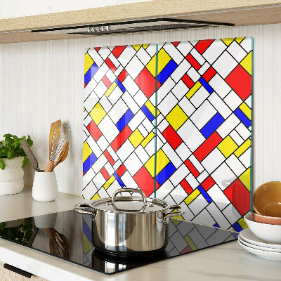 Tagliere in vetro Geometria nello stile di Mondrian