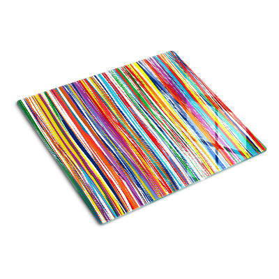Tagliere in vetro Strisce colorate in diverse tonalità