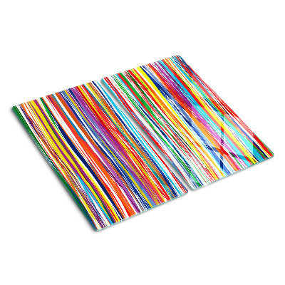 Tagliere in vetro Strisce colorate in diverse tonalità
