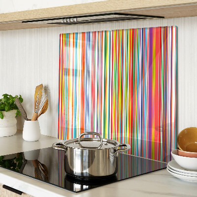Tagliere in vetro Strisce colorate