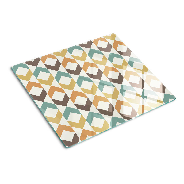 Tagliere in vetro Geometria nei colori pastello