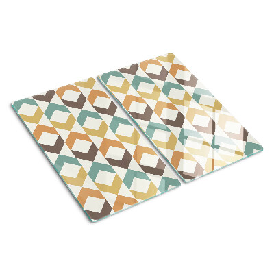 Tagliere in vetro Geometria nei colori pastello